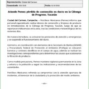 Atiende Pemex pérdida de contención en ducto en la Ciénega de Progreso, Yucatán
