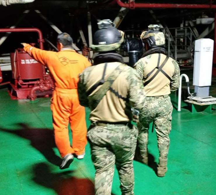Marina embarca a tres infantes en operaciones de Protexa
