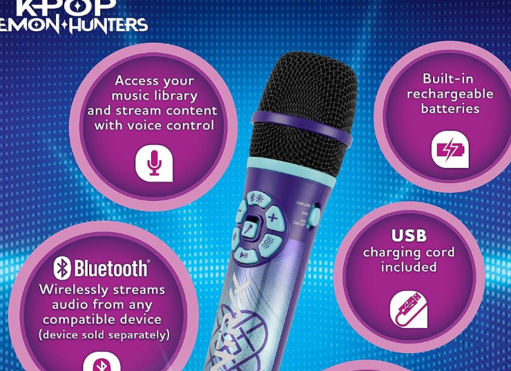 Netflix lanzan micrófono de karaoke inspirado en “Las Guerreras K-Pop”