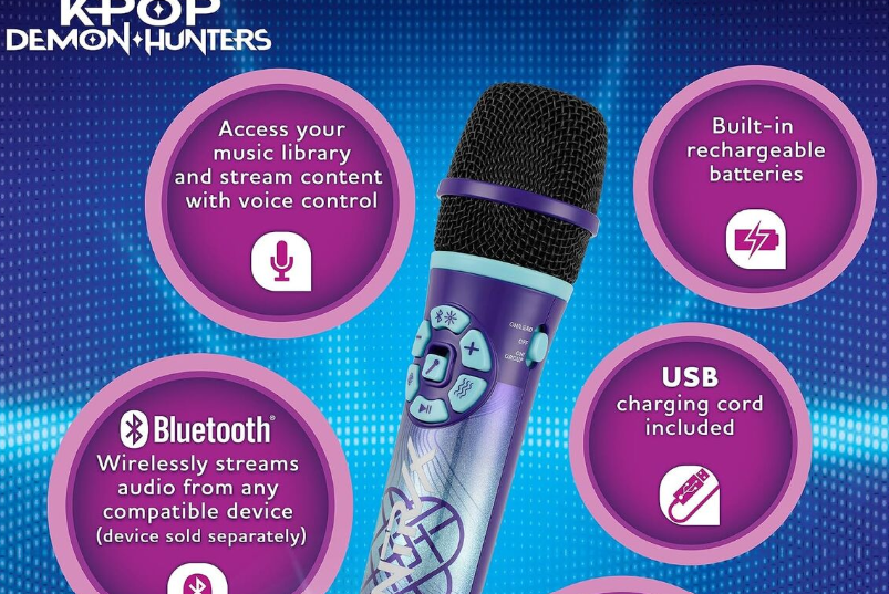 Netflix lanzan micrófono de karaoke inspirado en “Las Guerreras K-Pop”