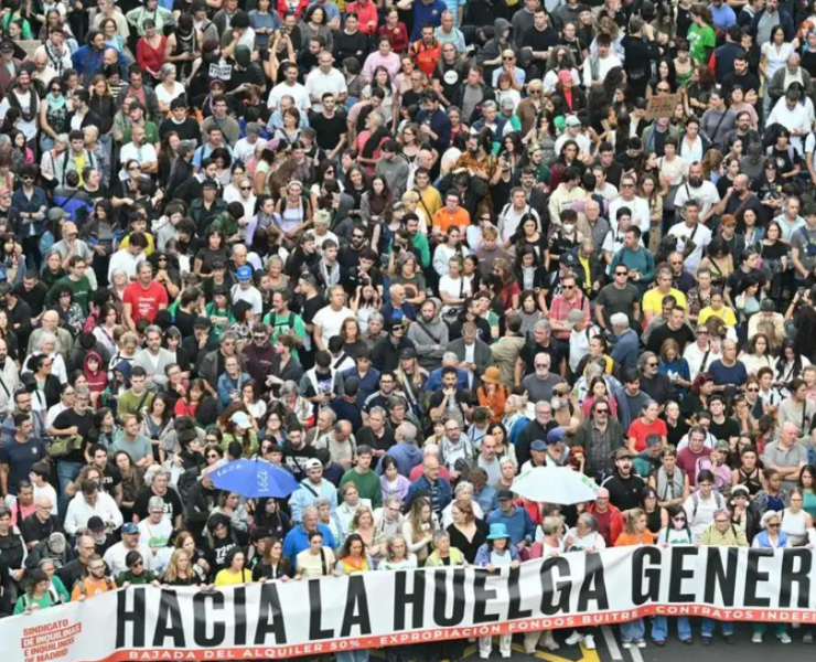 50 ciudades protestan contra crisis de vivienda en España