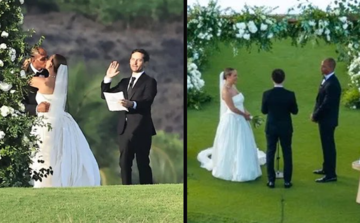 Tobey Maguire casa a su exesposa con su nueva pareja
