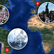 Mapa de las protestas por todo el mundo