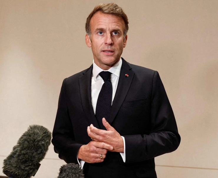 Macron califica de “estúpidos” a los dichos de Trump sobre las protestas