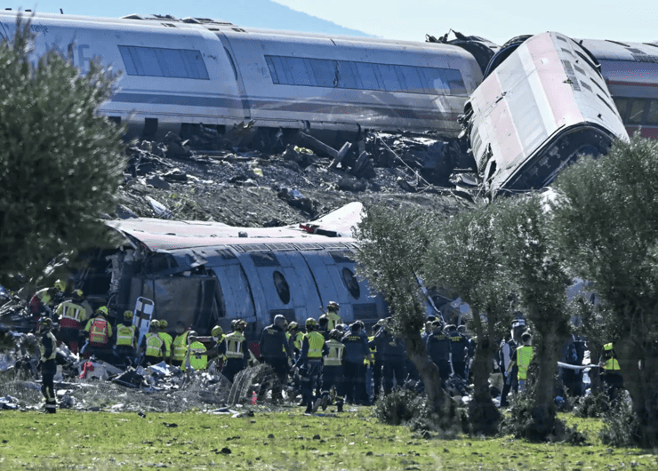 Choque entre dos trenes en España
