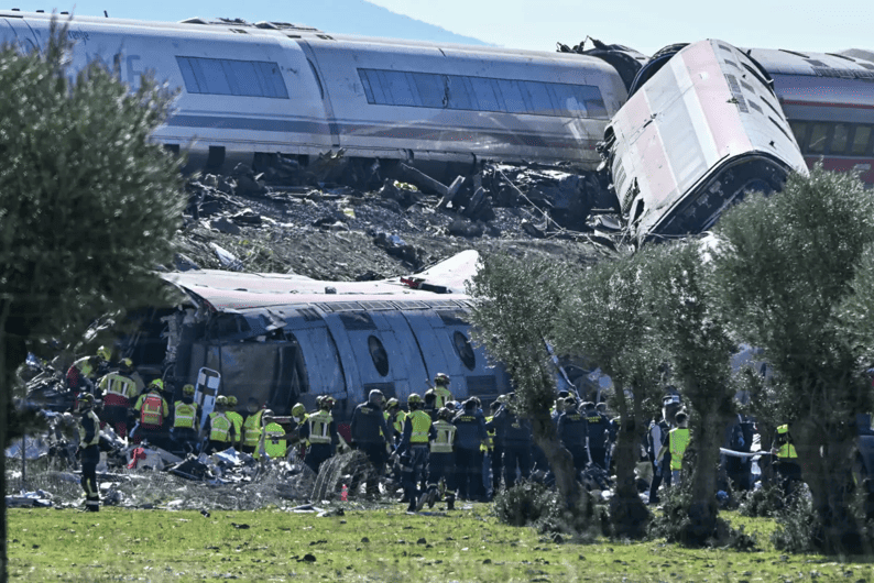Choque entre dos trenes en España