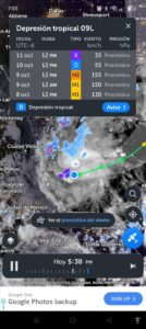 El sistema en el Golfo de México mantiene vigilancia ante su posible evolución a ciclón tropical y un eventual impacto cerca de Tampico.