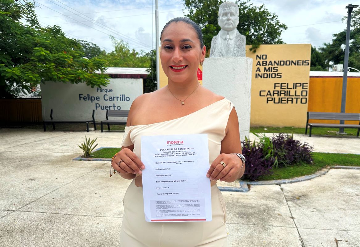 Estefanía Baeza busca escribir una nueva historia para Mérida y anuncia su registro en Morena