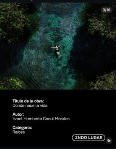 La obra Donde nace la vida, inspirada en los cenotes y las raíces mayas de Yucatán, representa la fuerza, la resiliencia y la esperanza de las mujeres que han enfrentado el cáncer de mama.