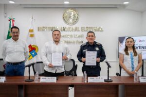 Firmaron un convenio de colaboración para facilitar la expedición de la Credencial para Votar con Fotografía como medio de identificación para las personas privadas de la libertad en los centros penitenciarios del estado