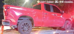 Una de las tres unidades aseguradas por fuerzas federales durante el operativo en Zapopan, Jalisco, que permitió la detención de Arturo Enrique “N”, señalado como presunto generador de violencia.