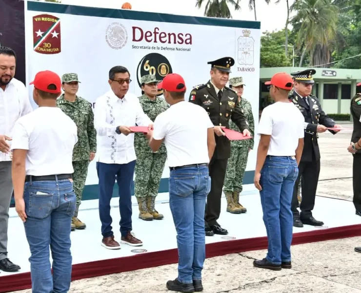 Jóvenes concluyeron su Servicio Militar Nacional en Tabasco