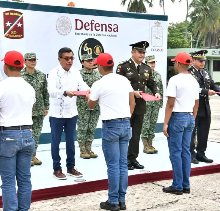 Jóvenes concluyeron su Servicio Militar Nacional en Tabasco