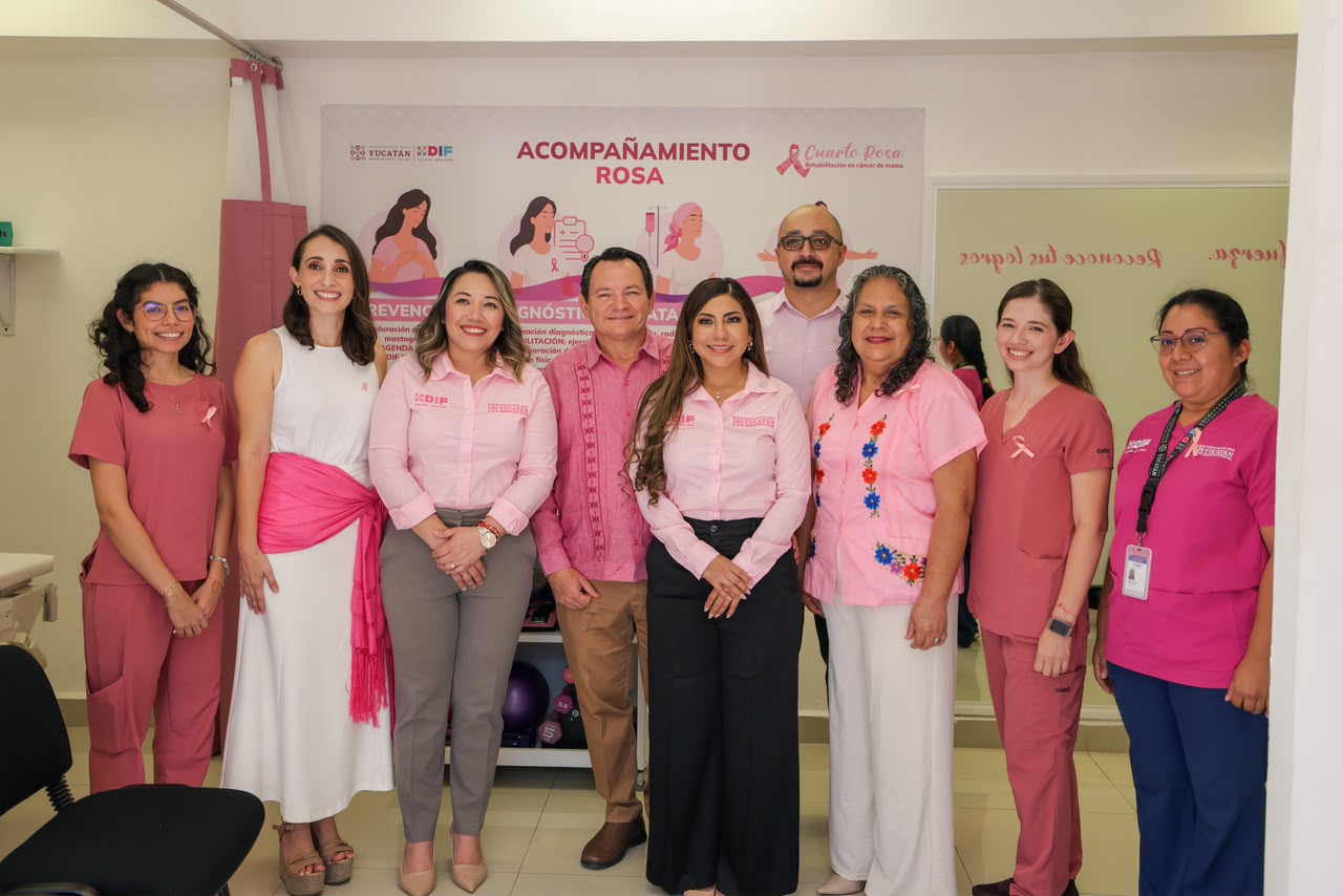 María de los Ángeles venció el cáncer de mama y sabe lo que cuesta recuperarse: el DIF abre el primer Cuarto Rosa de Yucatán para rehabilitar a mujeres después del tratamiento