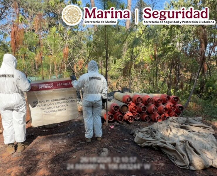 Marina inhabilita dos laboratorios clandestinos en Durango