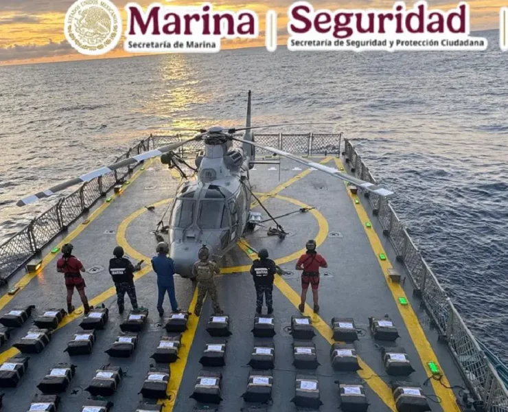 Más de media tonelada de presunta cocaína así fue el operativo marítimo