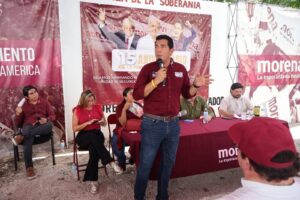 Óscar Brito Zapata recordó los orígenes de Morena y llamó a mantener la unidad y la participación dentro del movimiento.