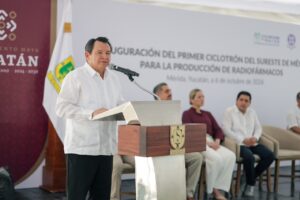 El Gobernador Joaquín Díaz Mena presentó el primer ciclotrón del sureste de México, infraestructura que impulsa la Medicina oncológica de precisión y permitirá producir radiofármacos en Yucatán.
