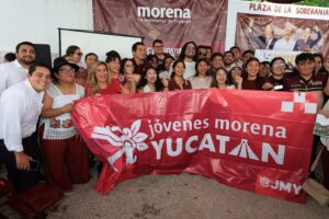 Jessica Saidén Quiroz participó en la conmemoración por los 15 años de organización civil de Morena en Yucatán, donde destacó la importancia de mantener la unidad, el diálogo y el trabajo territorial.