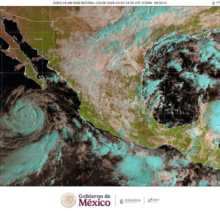 Rachel mantiene lluvias intensas y oleaje elevado persistente
