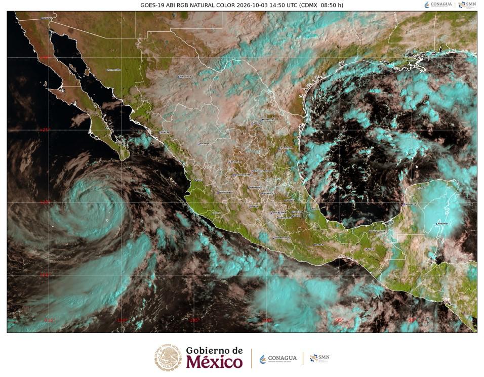 Rachel mantiene lluvias intensas y oleaje elevado persistente