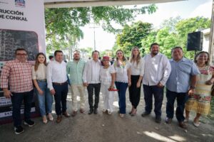 Gobernador Joaquín Díaz Mena dio el banderazo a las obras de construcción y repavimentación de 11 calles